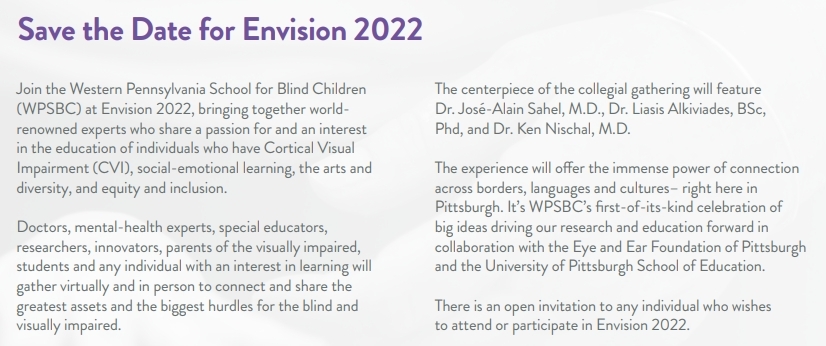 Western Pennsylvania School for Blind Children Mission, Benefits, and ...