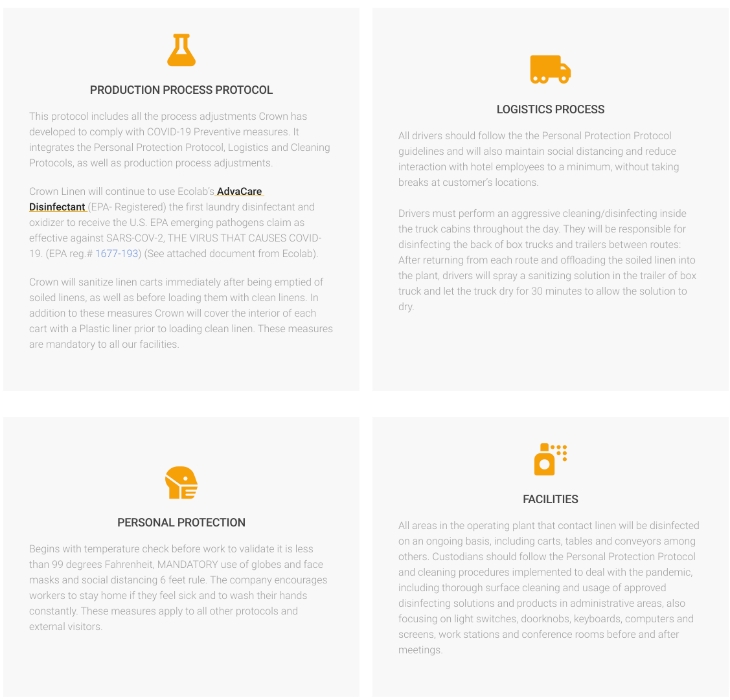 Crown Linen, LLC Mission, Benefits, and Work Culture