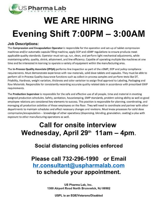 US PharmaLab Inc. Mission, Benefits, and Work Culture