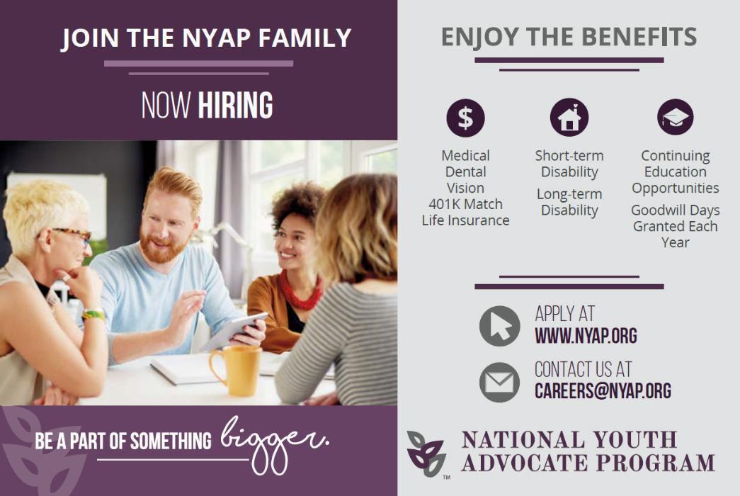 National Youth Advocate Program Mission, Benefits, and Work Culture