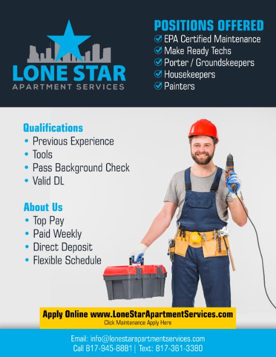 Lone Star Apartment Services Mission, Benefits, and Work Culture