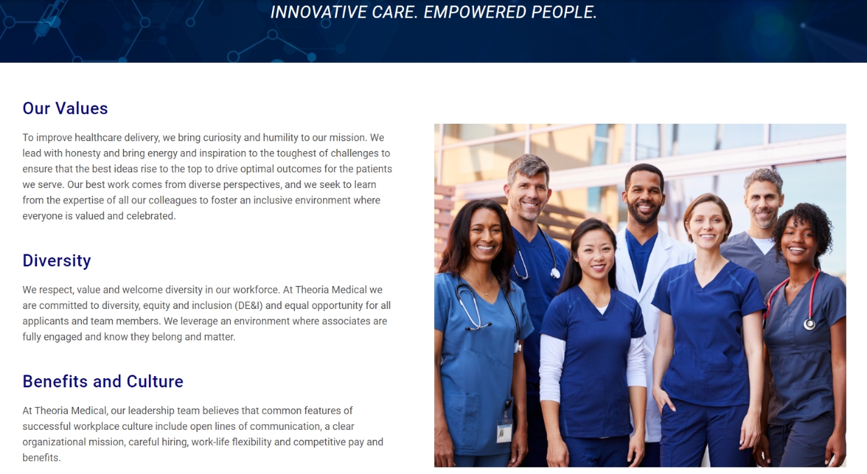 Theoria Medical Mission, Benefits, and Work Culture