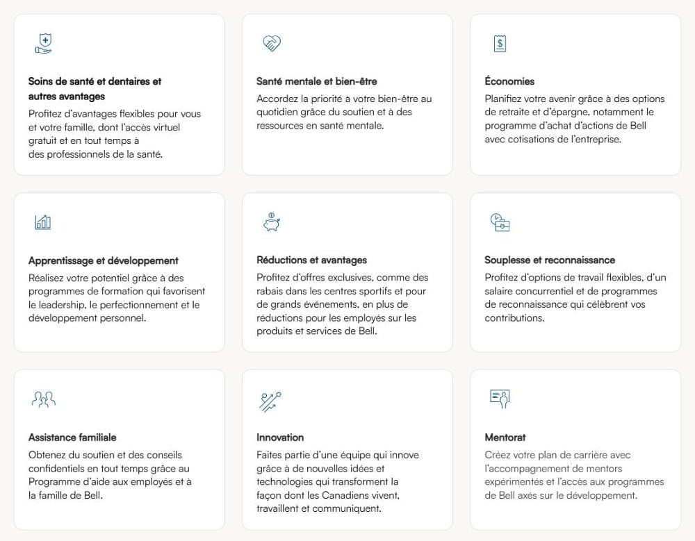 Mission, avantages et culture d'entreprise chez Bell | Indeed.com
