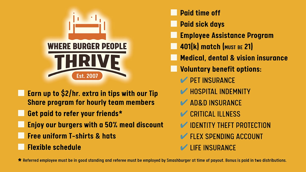Smashburger Mission, Benefits, and Work Culture