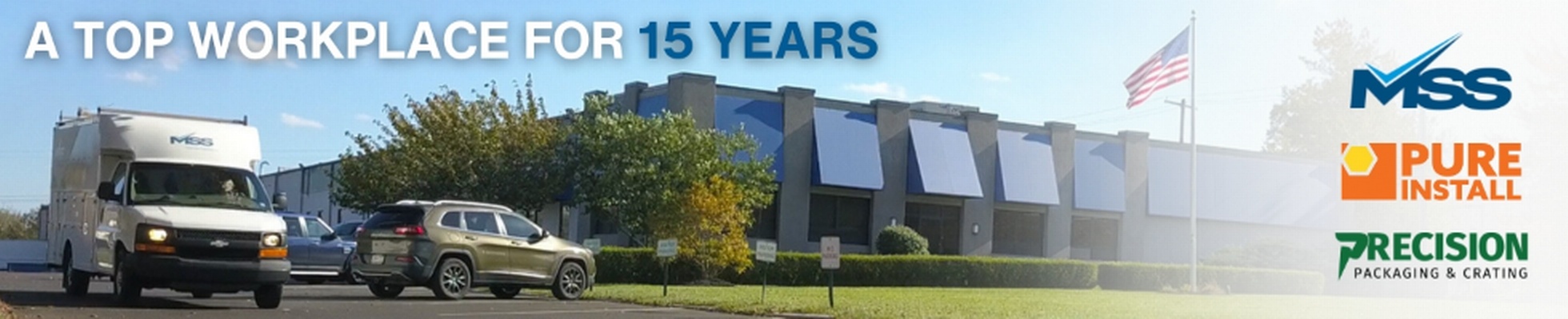 Company banner showing Visual Corporation branding