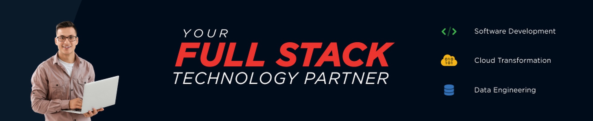 Company banner showing Visual Corporation branding