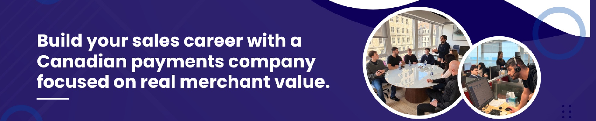 Company banner showing Visual Corporation branding