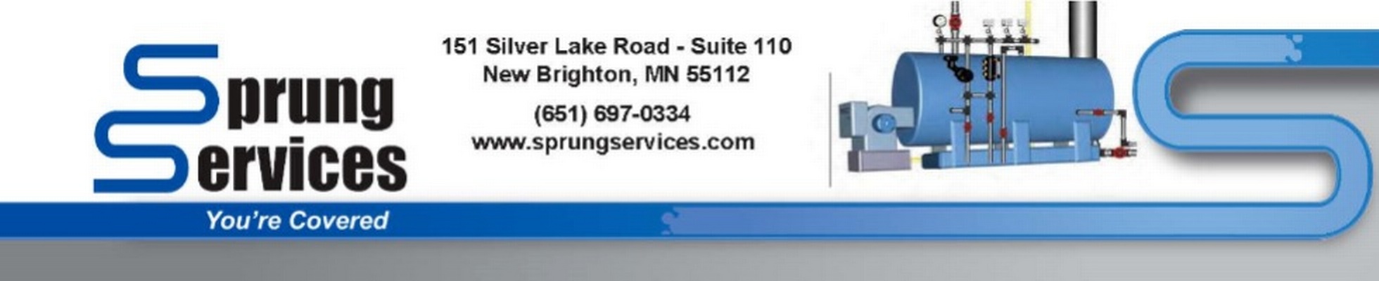 Company banner showing Visual Corporation branding