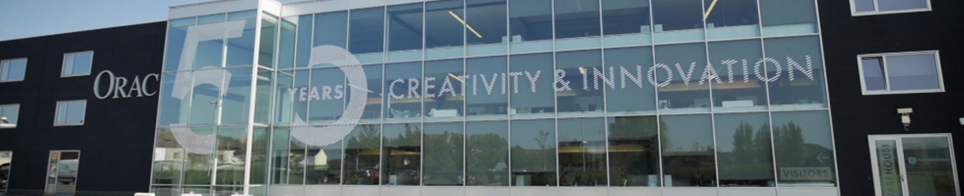 Company banner showing Visual Corporation branding