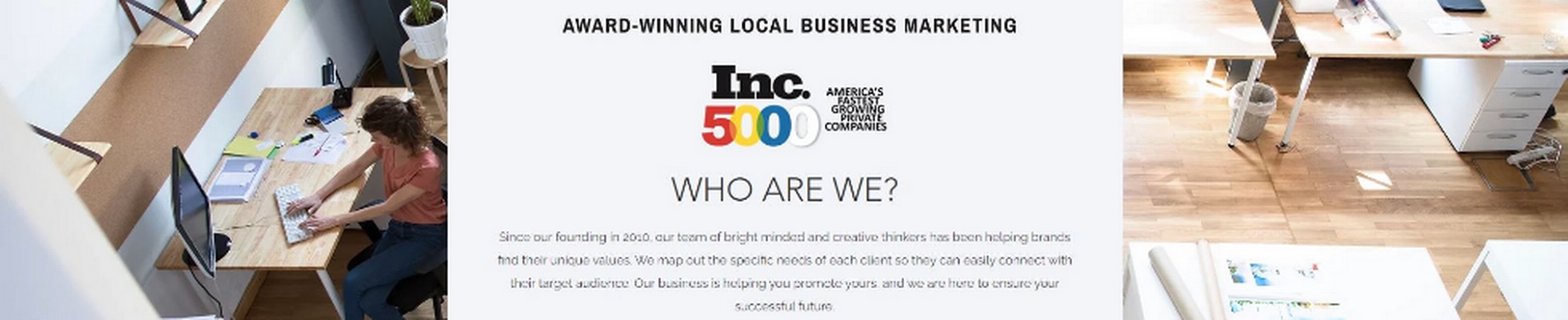 Company banner showing Visual Corporation branding