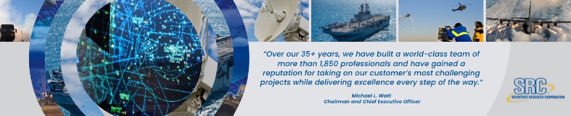 Company banner showing Visual Corporation branding