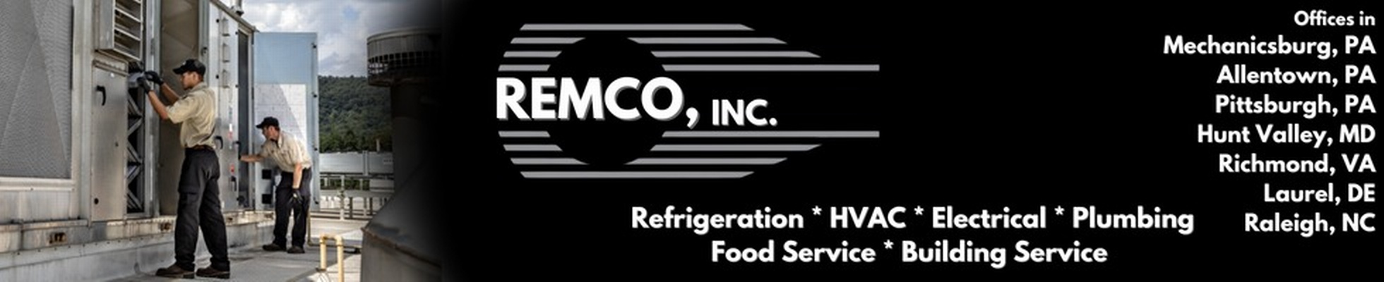 Company banner showing Visual Corporation branding