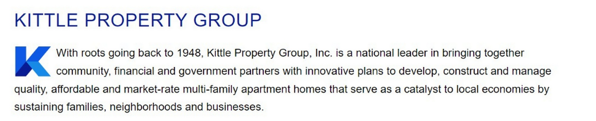 Kittle Property Group, Inc. logo