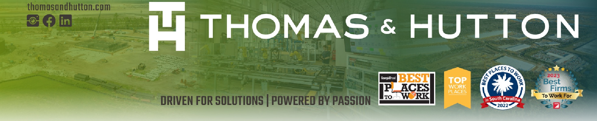 Company banner showing Visual Corporation branding