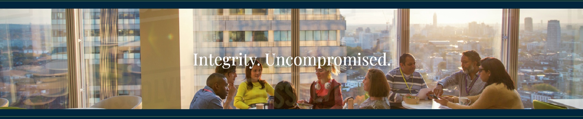 Company banner showing Visual Corporation branding