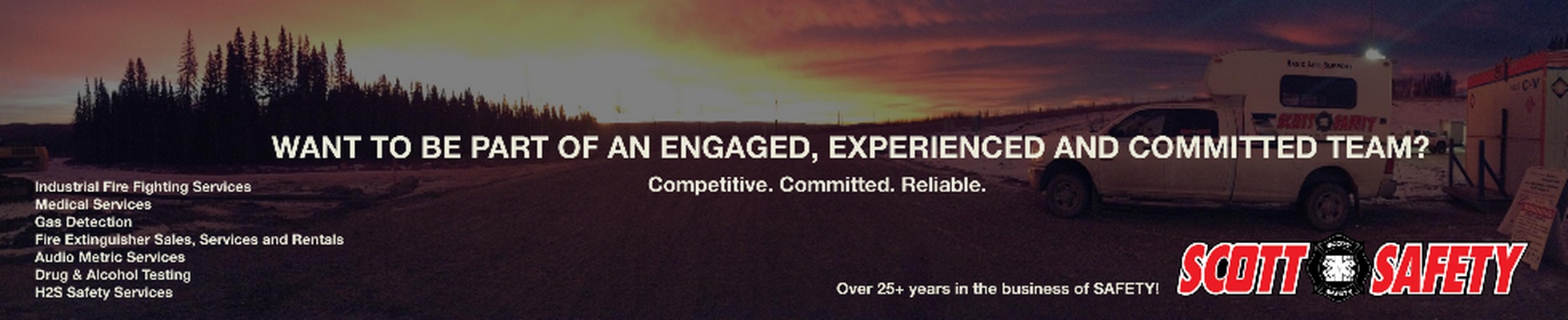 Company banner showing Visual Corporation branding