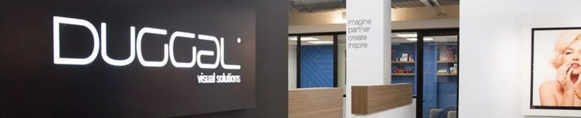 Company banner showing Visual Corporation branding