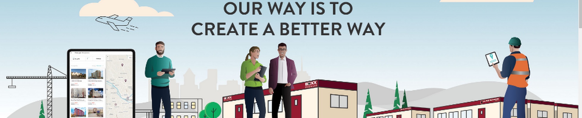 Company banner showing Visual Corporation branding