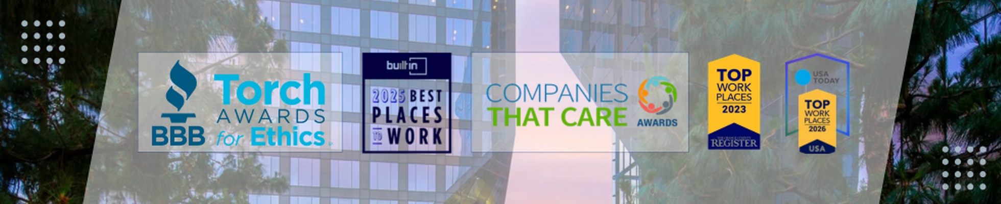 Company banner showing Visual Corporation branding