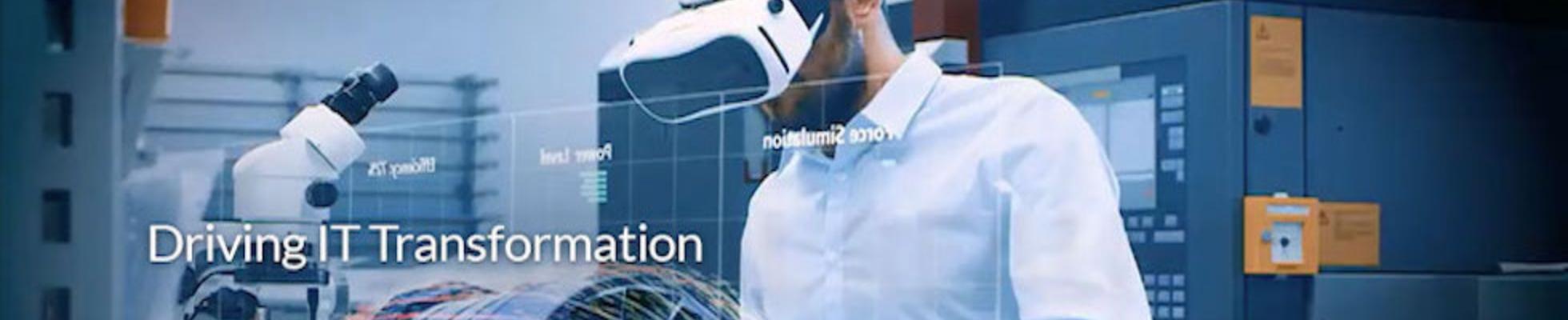 Company banner showing Visual Corporation branding