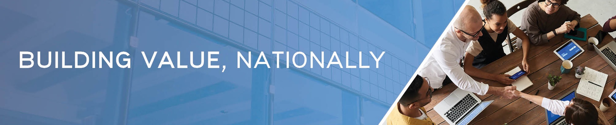 Company banner showing Visual Corporation branding