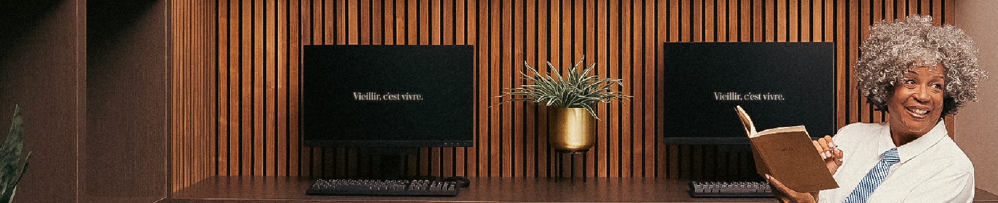Company banner showing Visual Corporation branding