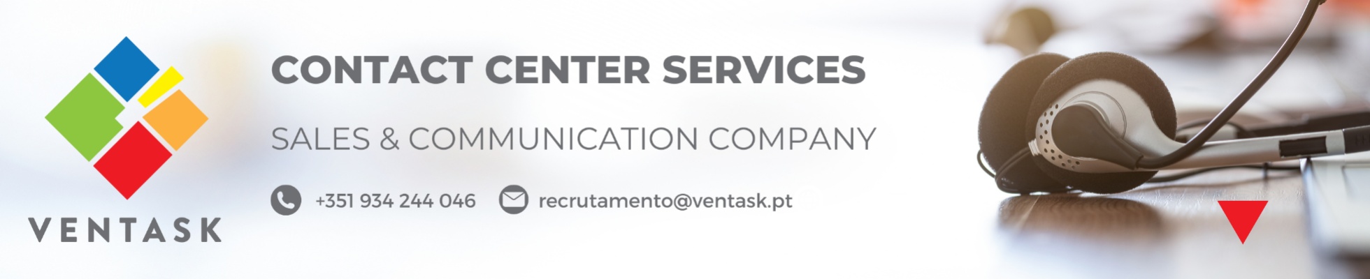 Company banner showing Visual Corporation branding