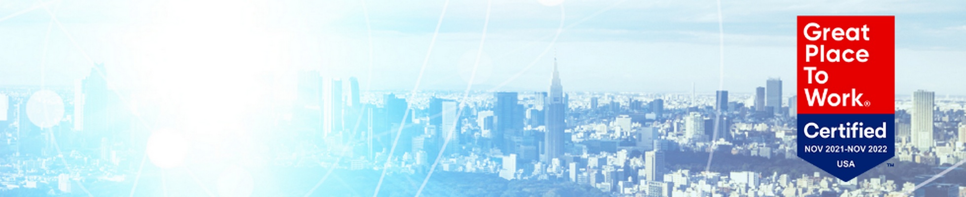 Company banner showing Visual Corporation branding