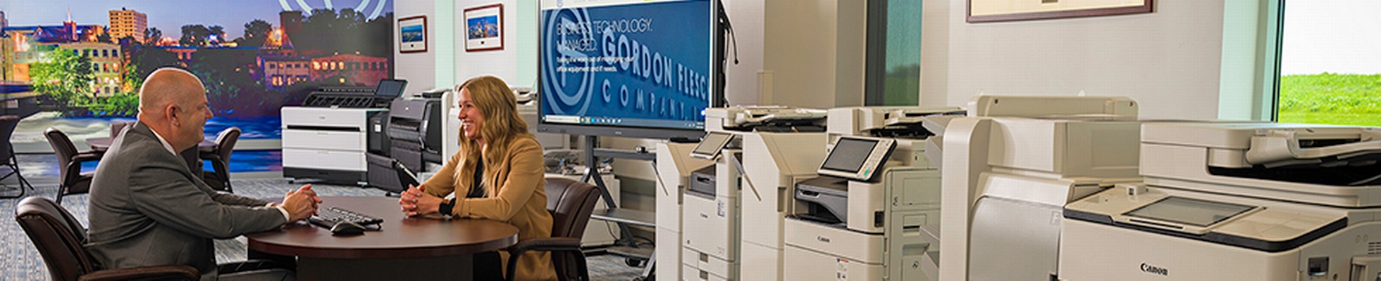 Company banner showing Visual Corporation branding