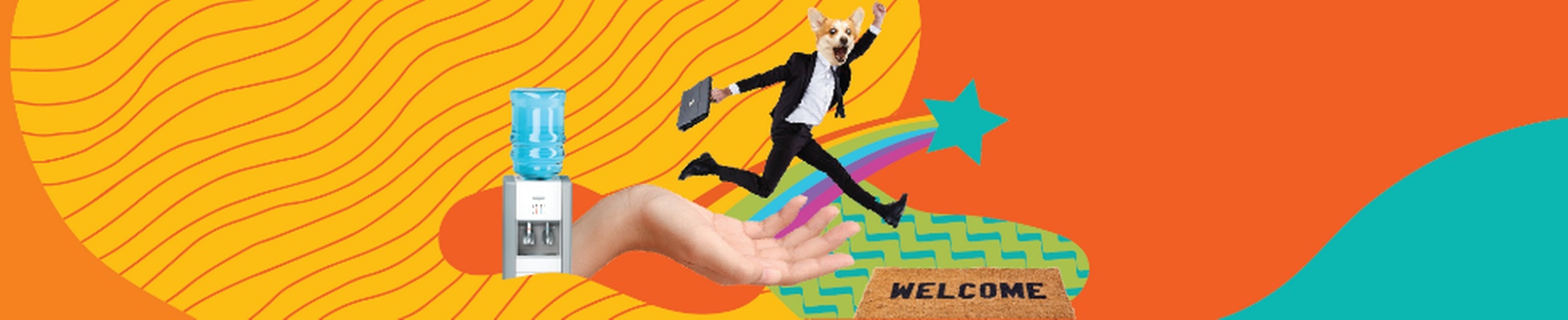 Company banner showing Visual Corporation branding