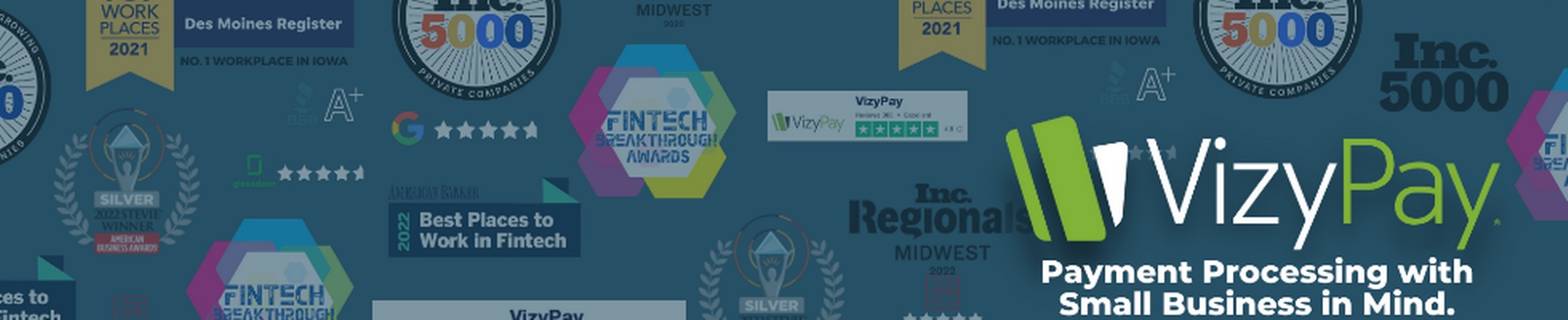 Company banner showing Visual Corporation branding
