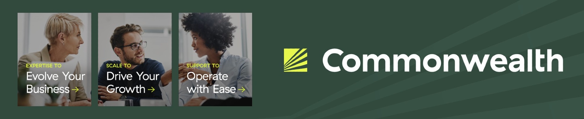 Company banner showing Visual Corporation branding