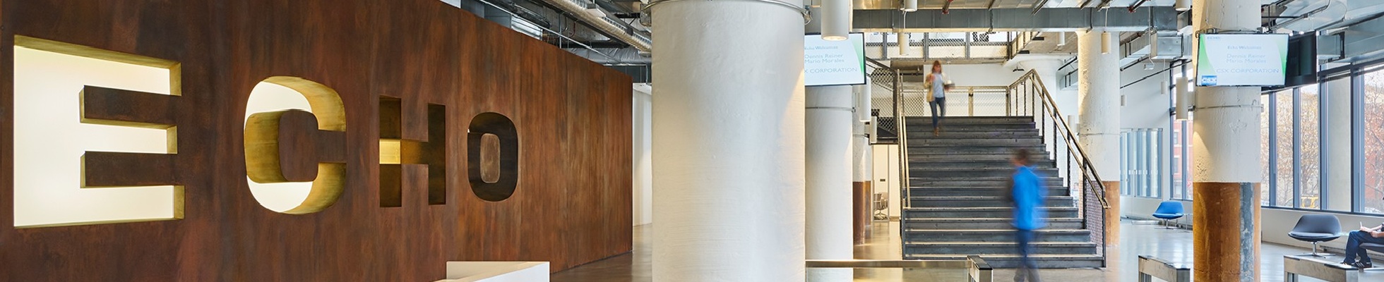 Company banner showing Visual Corporation branding