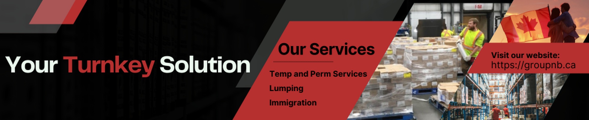 Company banner showing Visual Corporation branding