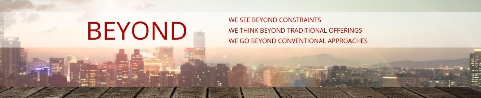 Company banner showing Visual Corporation branding