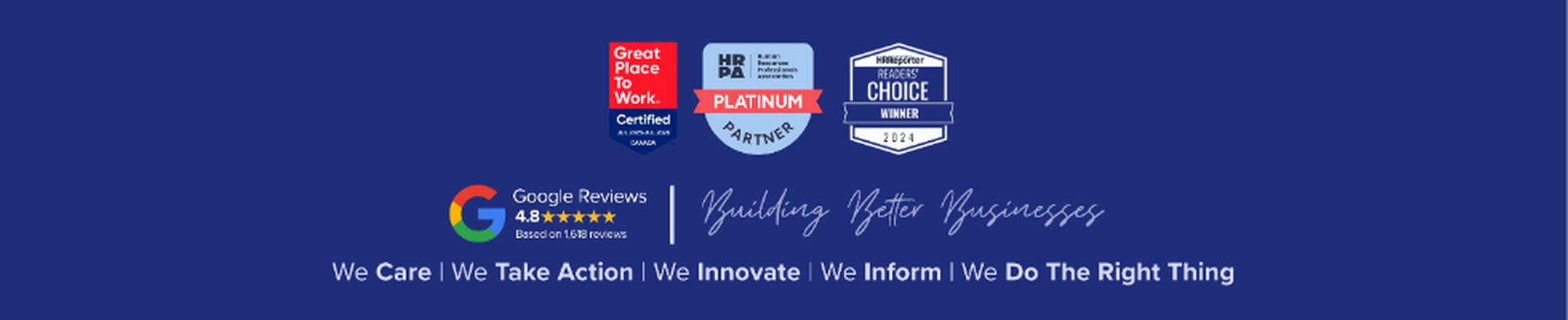 Company banner showing Visual Corporation branding