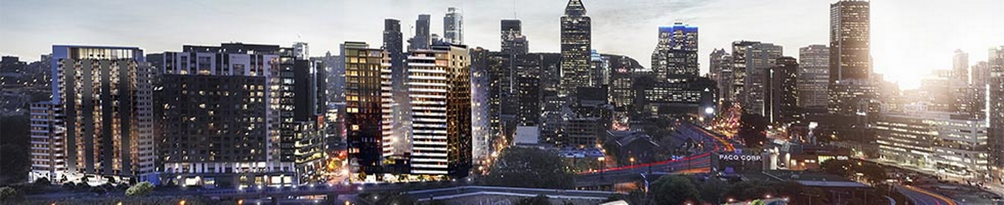 Company banner showing Visual Corporation branding