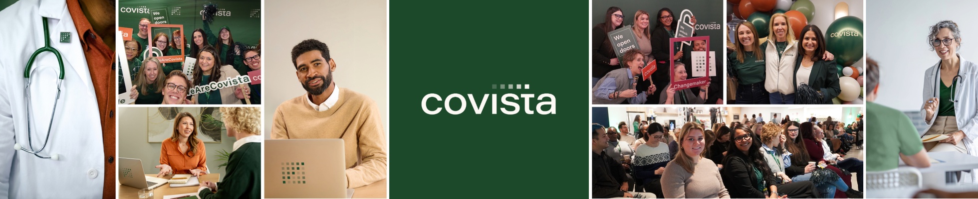 Company banner showing Visual Corporation branding