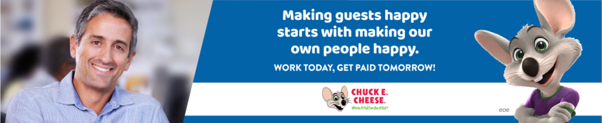 chuck e cheese cast member job description