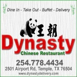 dynasty chinese restaurant temple texas