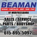 Beaman Dodge Chrysler Jeep Ram Fiat company logo