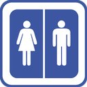 Restroom Stalls and All company logo