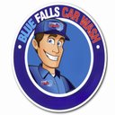 Blue Falls Car Wash company logo