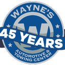 WAYNE'S AUTOMOTIVE AND TOWING company logo