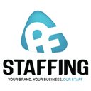 PF staffing services company logo