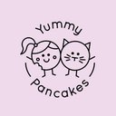 Yummy pancakes company logo