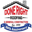 Done Right Roofing company logo