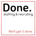 Done. Staffing & Recruiting company logo