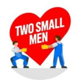 Two Small Men with Big Hearts Moving Logo