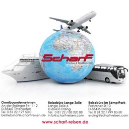 Scharf OHG Omnibus&Reisebüro Logo